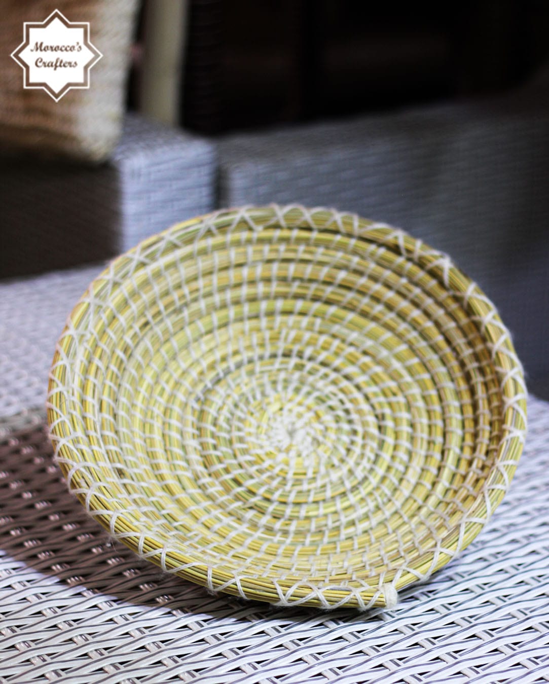 Woven Moroccan Bread and Fruit Basket: A Timeless Blend of Craftsmanship and Elegance