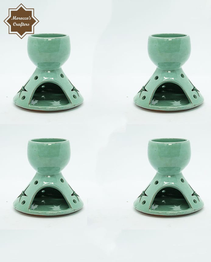 Handmade Moroccan Ceramic Tagine Shaped Aroma Candle Diffuser