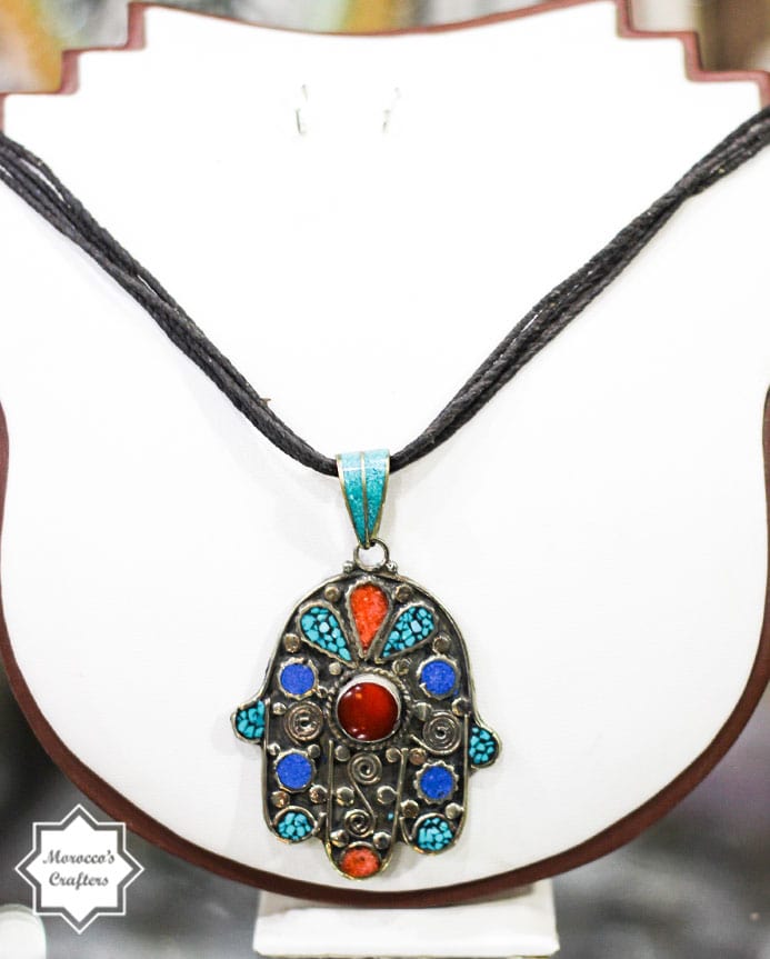 Handcrafted Moroccan Berber Antique Necklace with Intricate Traditional Design