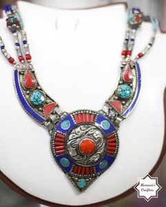 Handcrafted Moroccan Berber Antique Necklace with Intricate Traditional Design