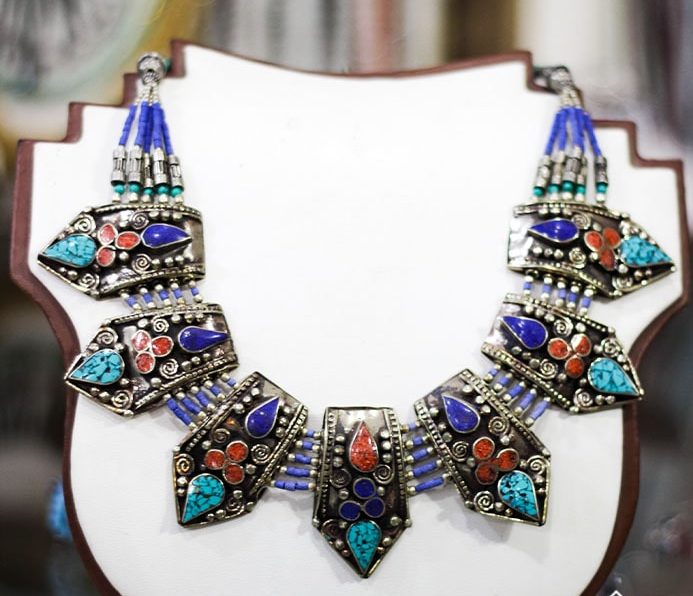 Handcrafted Moroccan Berber Antique Necklace with Intricate Traditional Design