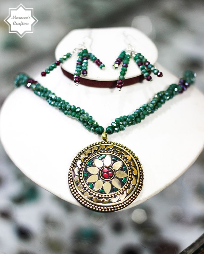 Handcrafted Moroccan Berber Antique Necklace with Intricate Traditional Design