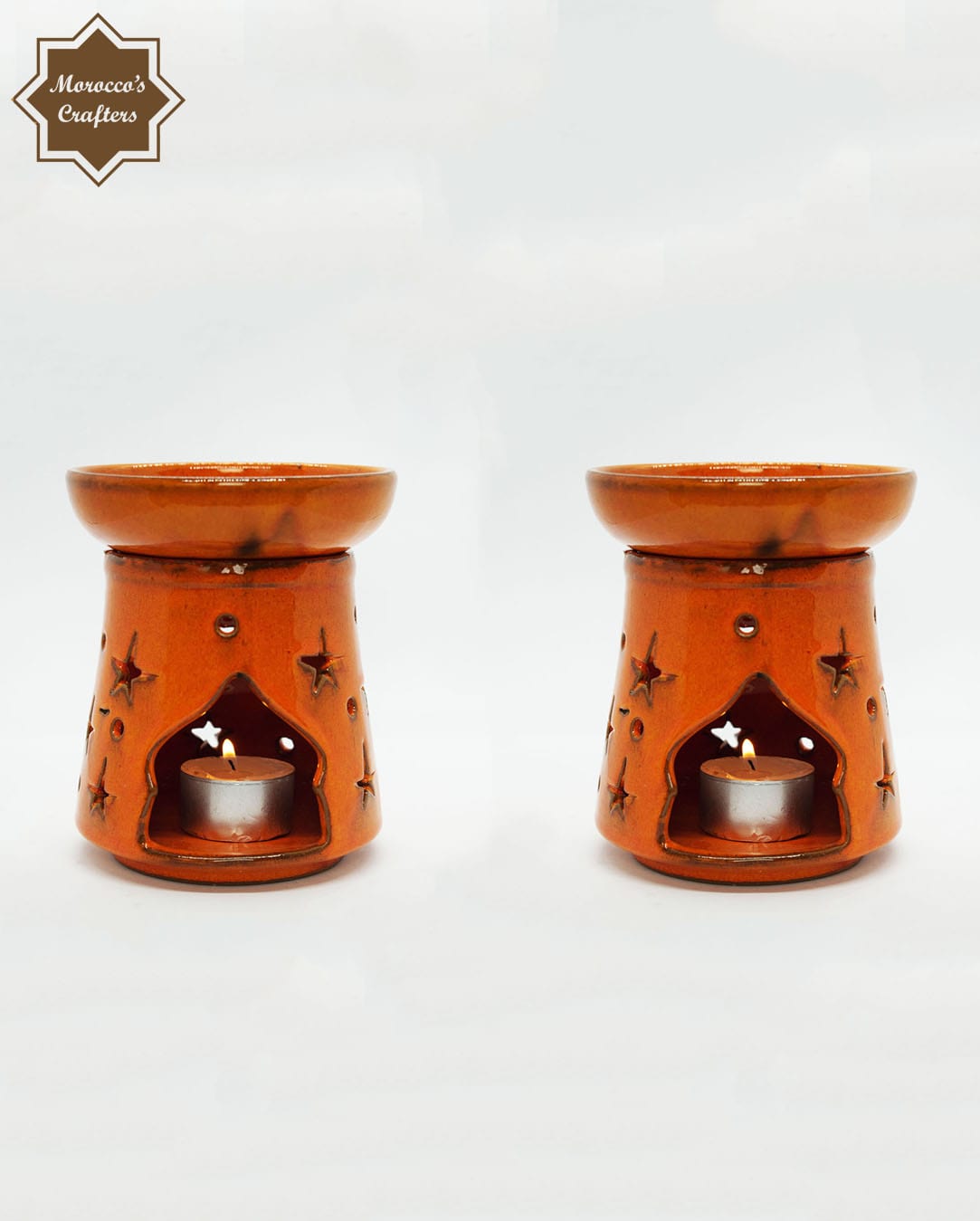 Handmade Moroccan Ceramic Aroma Candle Diffuser