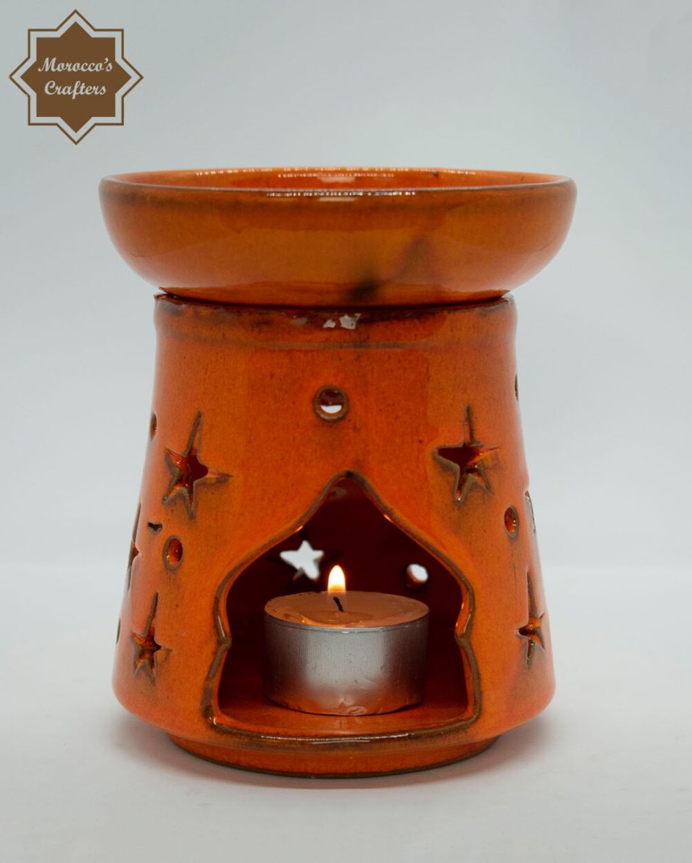 Handmade Moroccan Ceramic Aroma Candle Diffuser