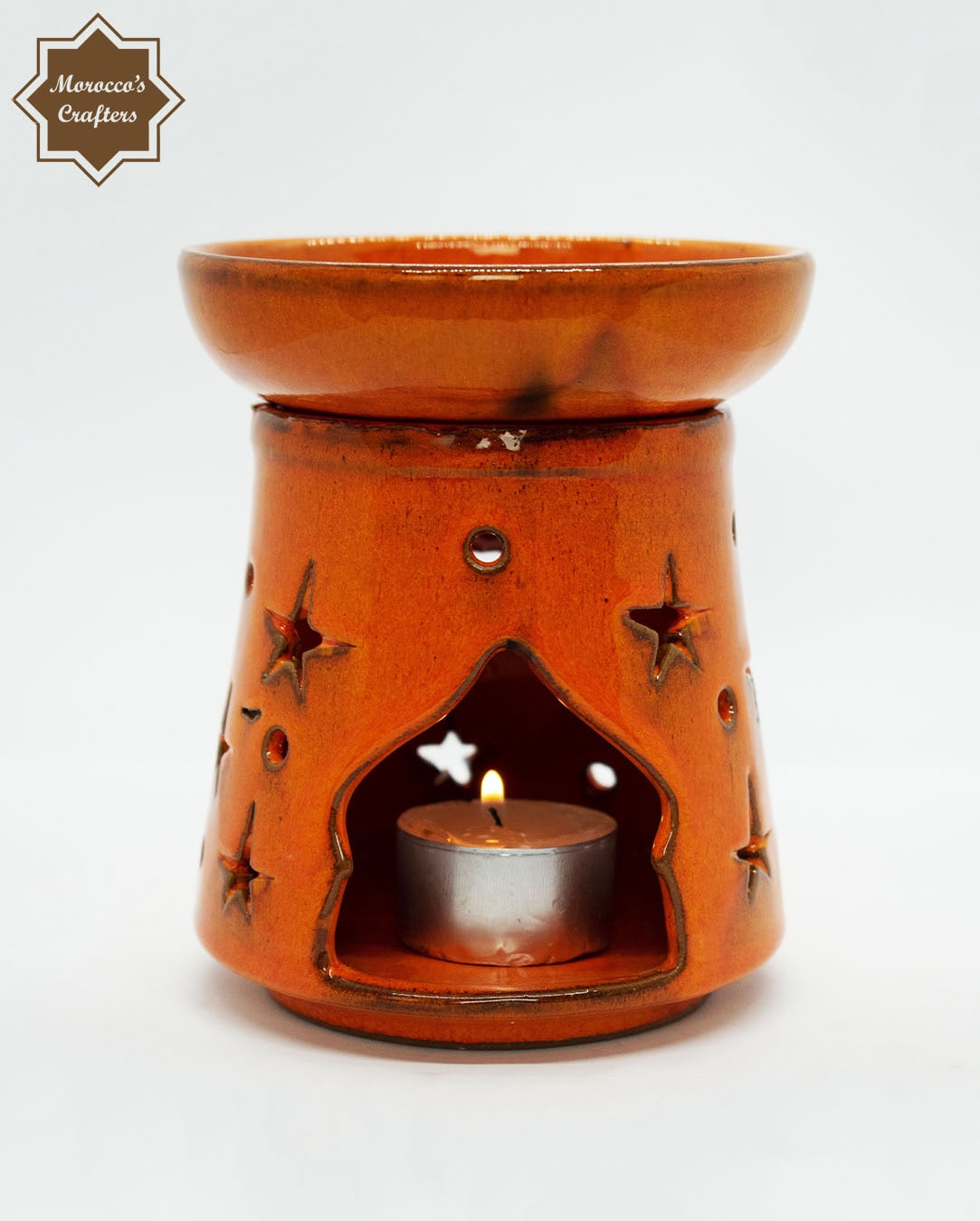 Handmade Moroccan Ceramic Aroma Candle Diffuser