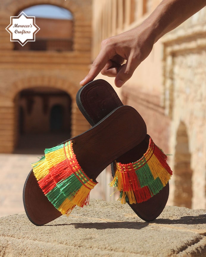 Step into Style: Handmade Moroccan Hippie Women's Leather Sandals | Shop Now