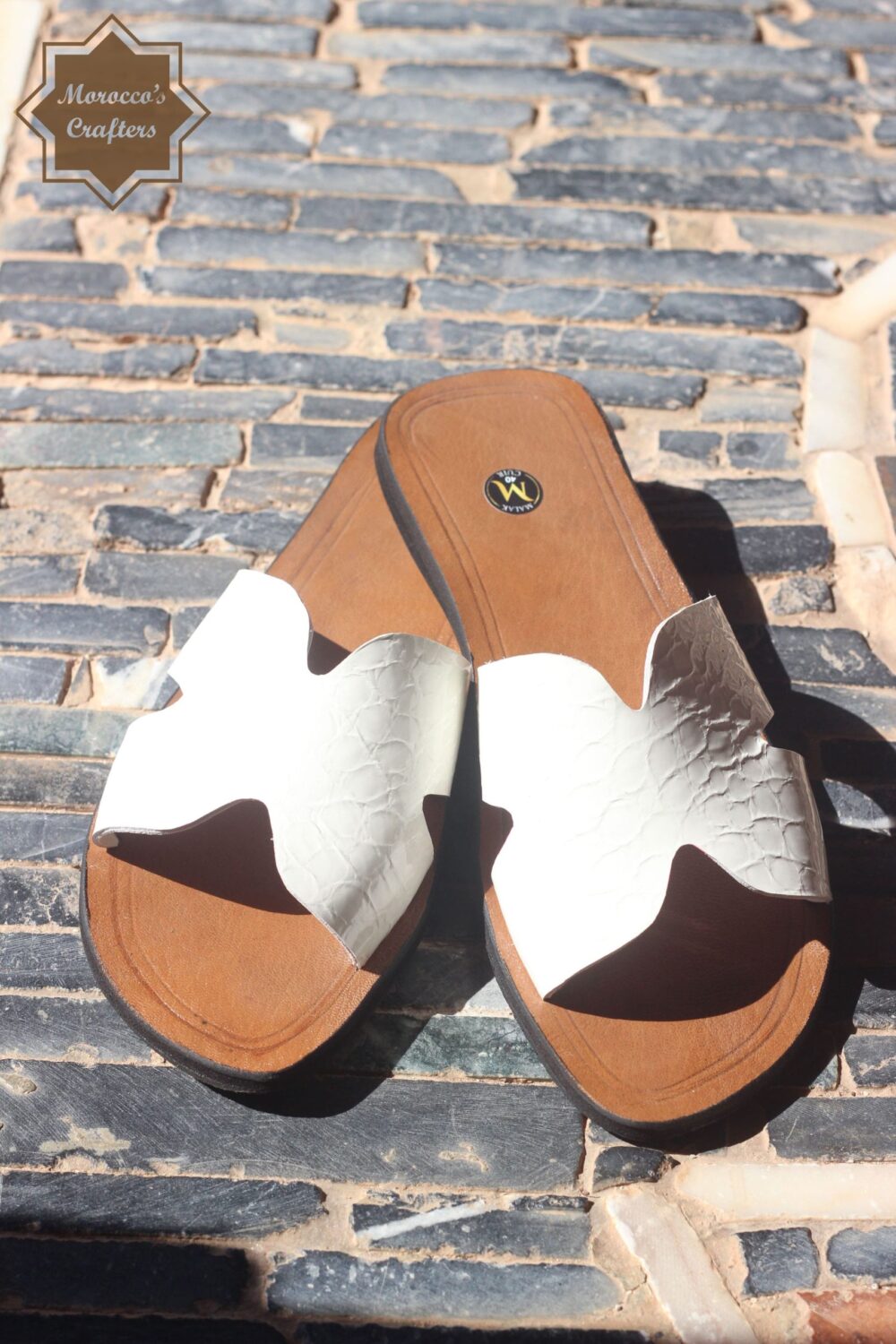 Step into Style: Handmade Moroccan Decorated Women's Leather Sandals