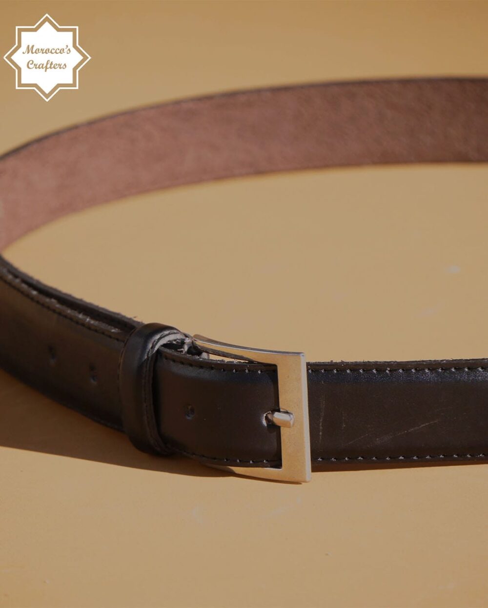 Introducing our Handmade Moroccan Leather Belt A Perfect Blend of Style and Craftsmanship