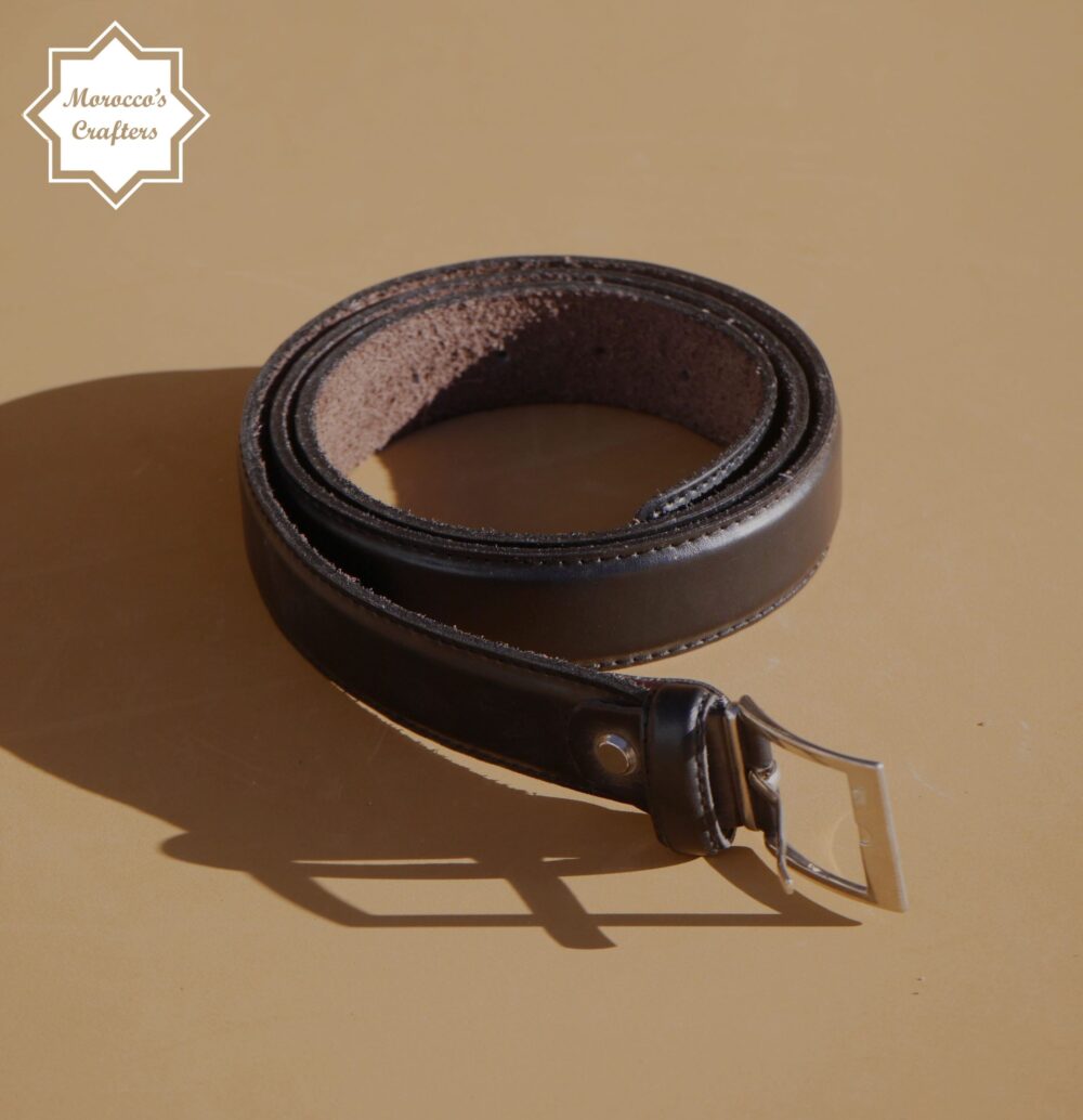 Introducing our Handmade Moroccan Leather Belt A Perfect Blend of Style and Craftsmanship