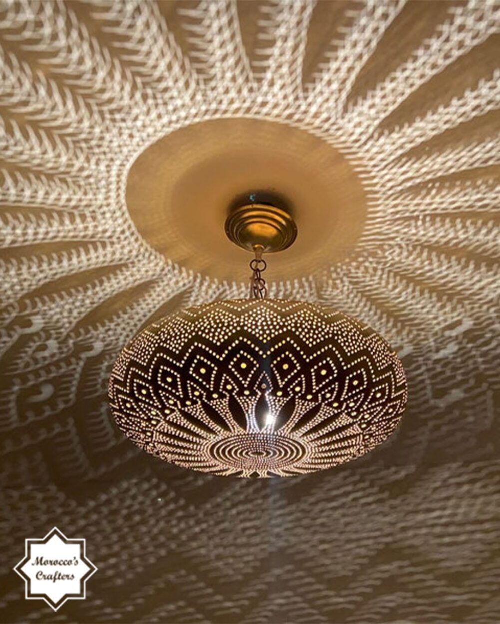 Luxurious Illumination Explore the Magic of a Copper Moroccan Chandelier