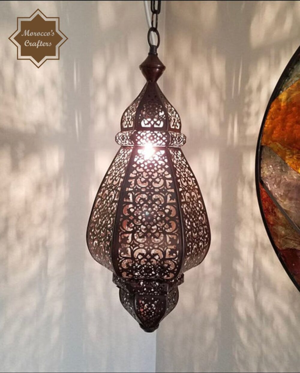 Make a Style Statement Handcrafted Copper Moroccan Chandelier