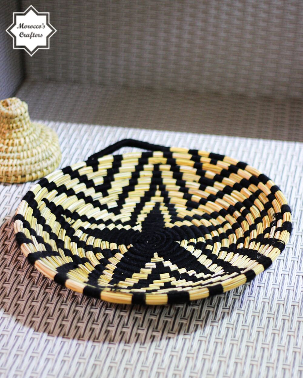 Woven Moroccan Bread and Fruit Basket A Timeless Blend of Craftsmanship and Elegance (Copy)