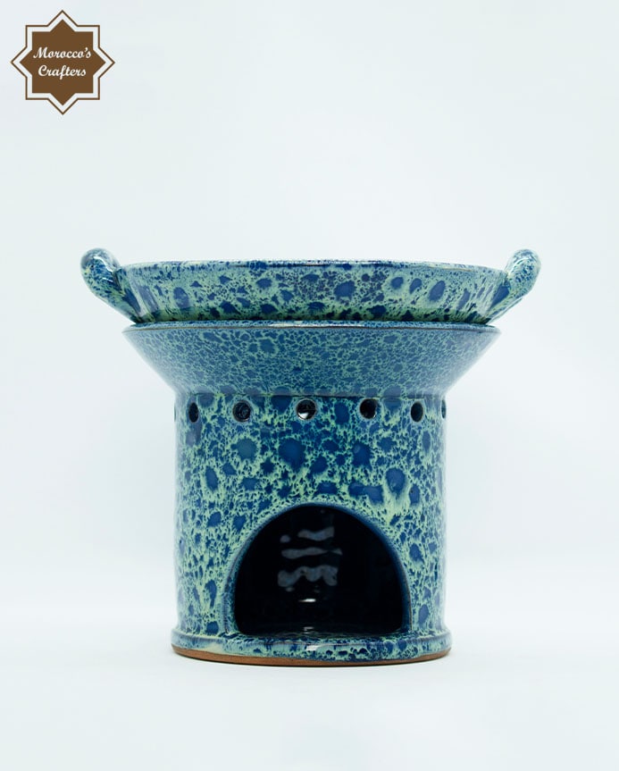 Handmade Moroccan Ceramic Aroma Candle Diffuser