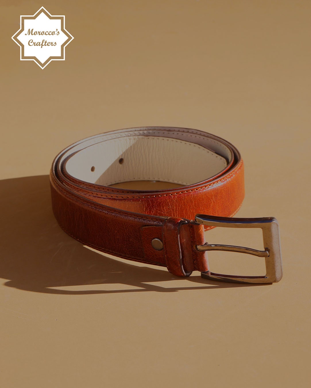 Introducing our Handmade Moroccan Leather Belt A Perfect Blend of Style and Craftsmanship