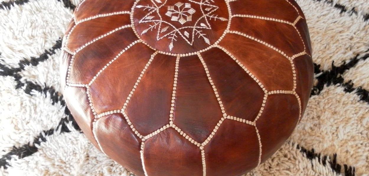 The Craft of Moroccan Leather Poufs: Comfort and Style in One