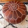 The Craft of Moroccan Leather Poufs: Comfort and Style in One