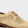 Handcrafted Moroccan Raffia Shoe with Intricate Design