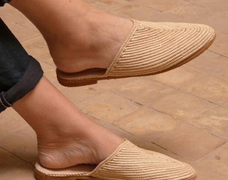 Moroccan Raffia Sandal - A Stunning Handcrafted Masterpiece