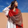 Handcrafted Moroccan Scarf with Intricate Patterns