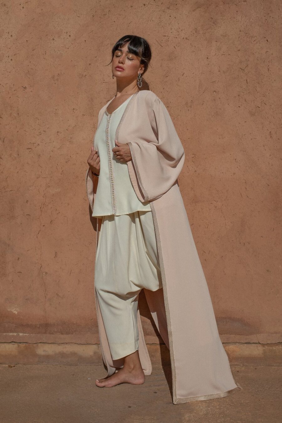 2-Piece Crepe Kaftan Co-ord Set – Effortless Elegance