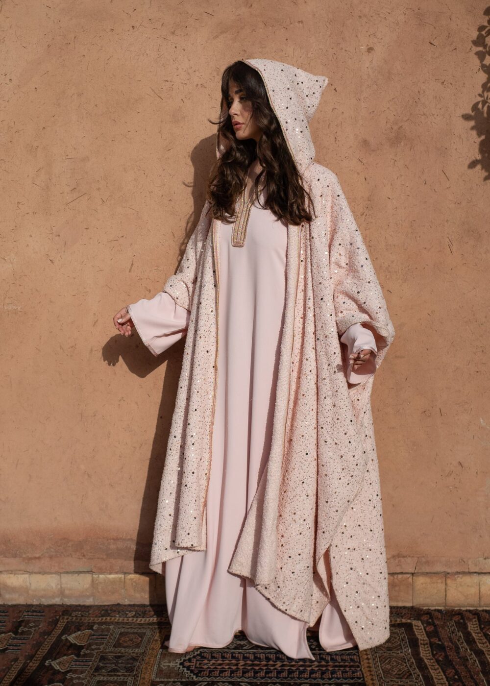 Velvet Tweed Kaftan Set - Luxurious Comfort and Style