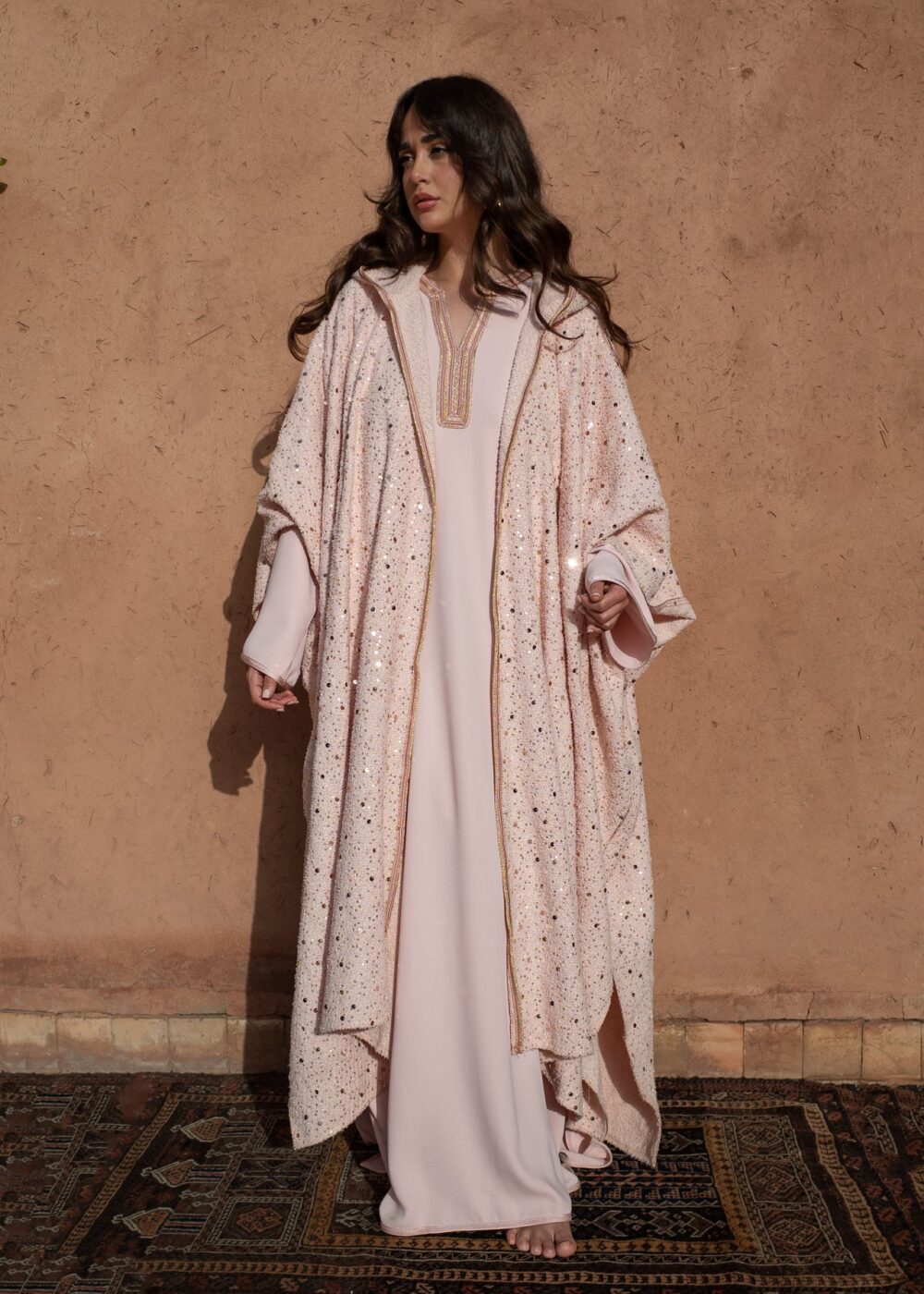 Velvet Tweed Kaftan Set - Luxurious Comfort and Style