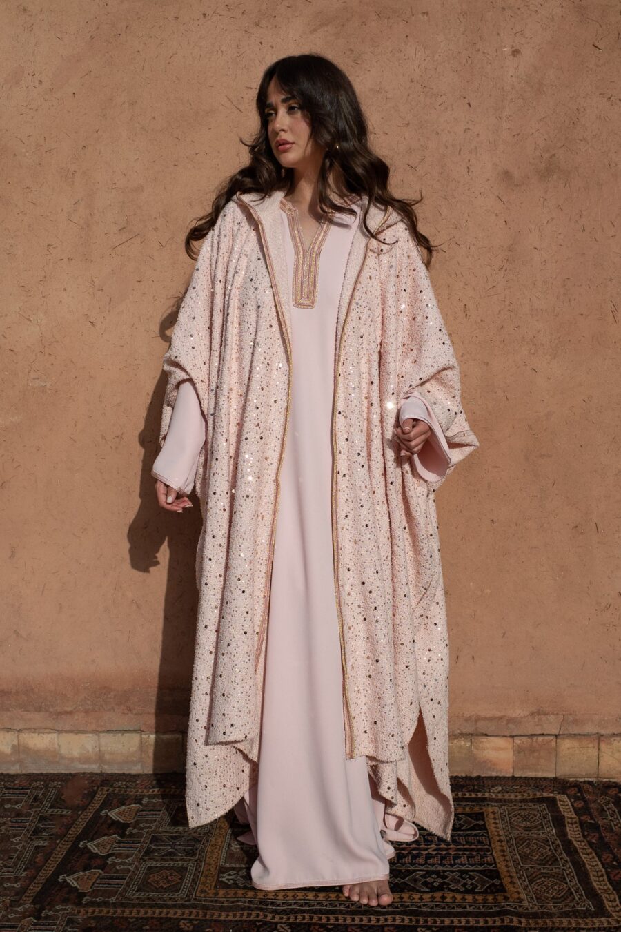 Velvet Tweed Kaftan Set - Luxurious Comfort and Style