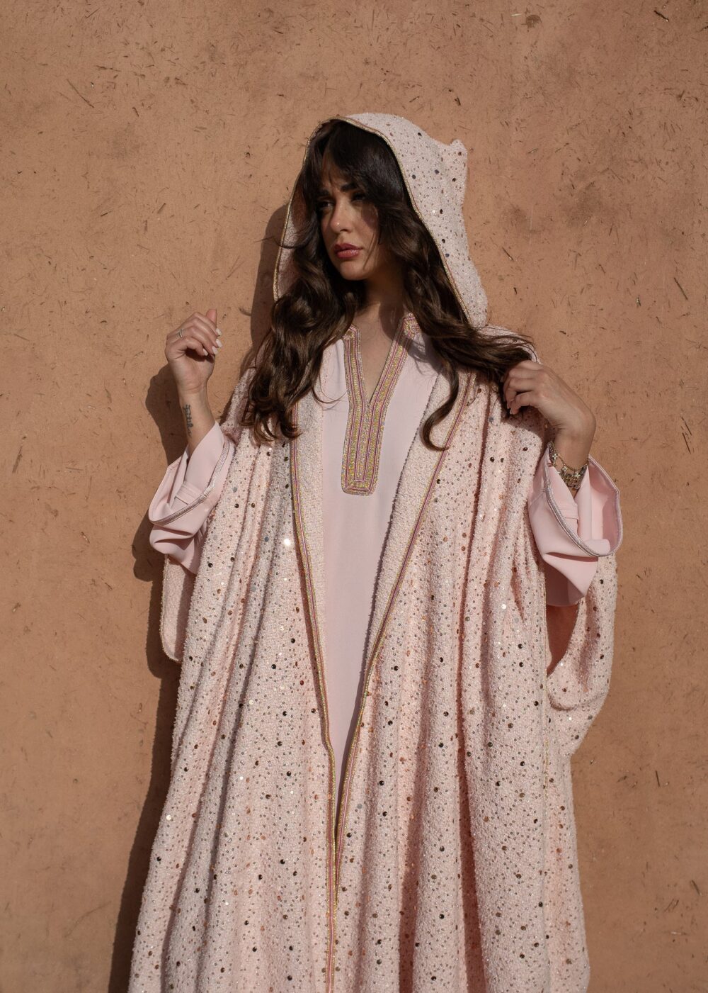 Velvet Tweed Kaftan Set - Luxurious Comfort and Style