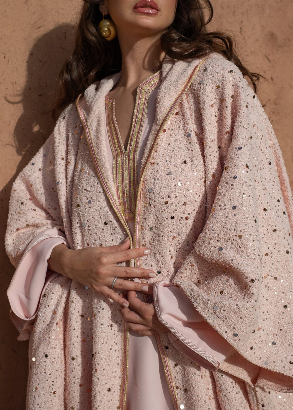 Velvet Tweed Kaftan Set - Luxurious Comfort and Style