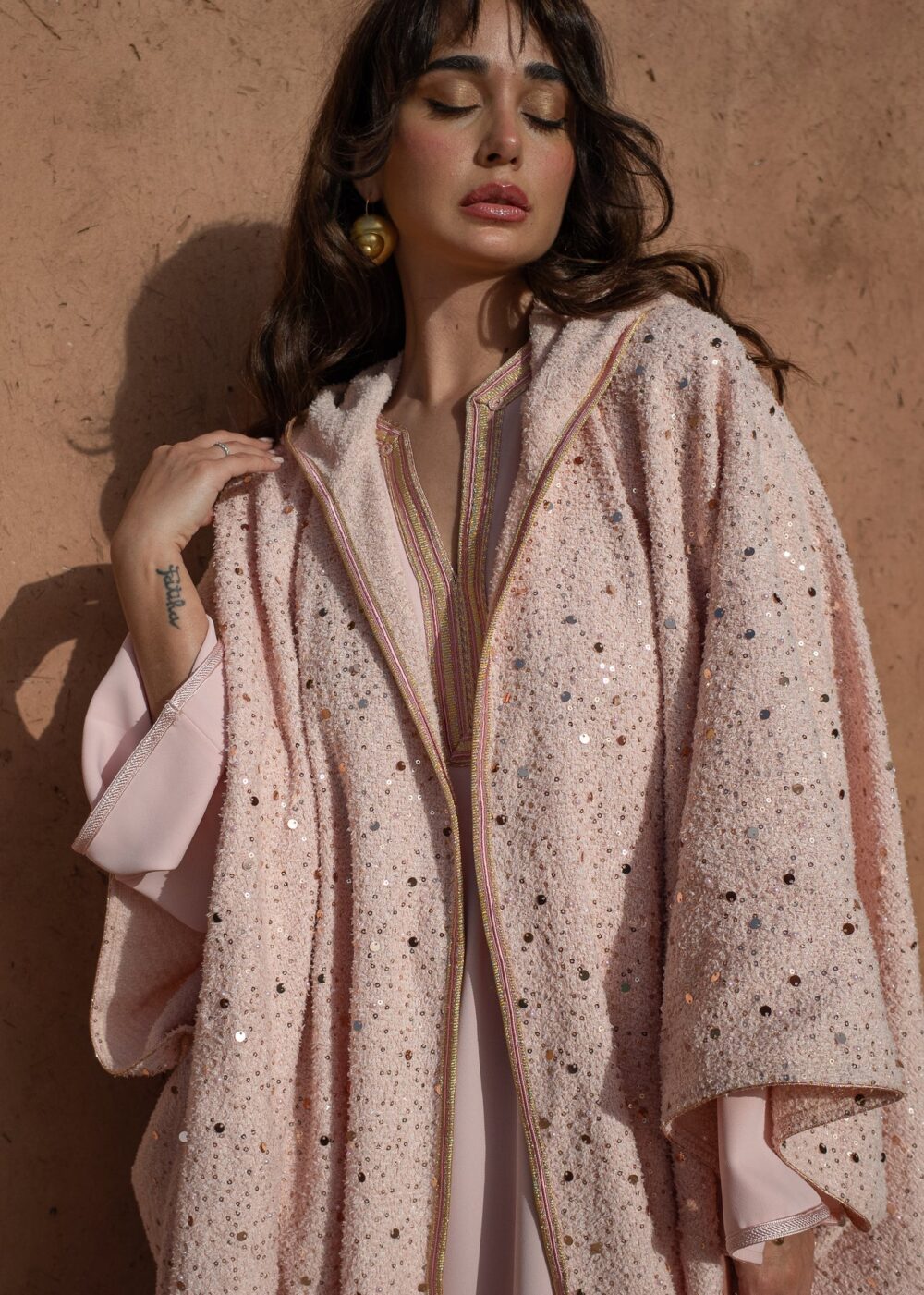 Velvet Tweed Kaftan Set - Luxurious Comfort and Style