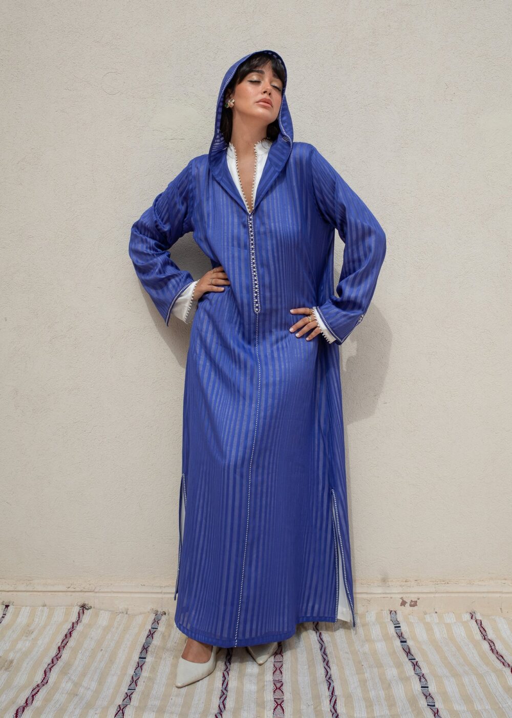 Handcrafted Kaftan – Elegant 2-Piece Jalabiya Co-Ord