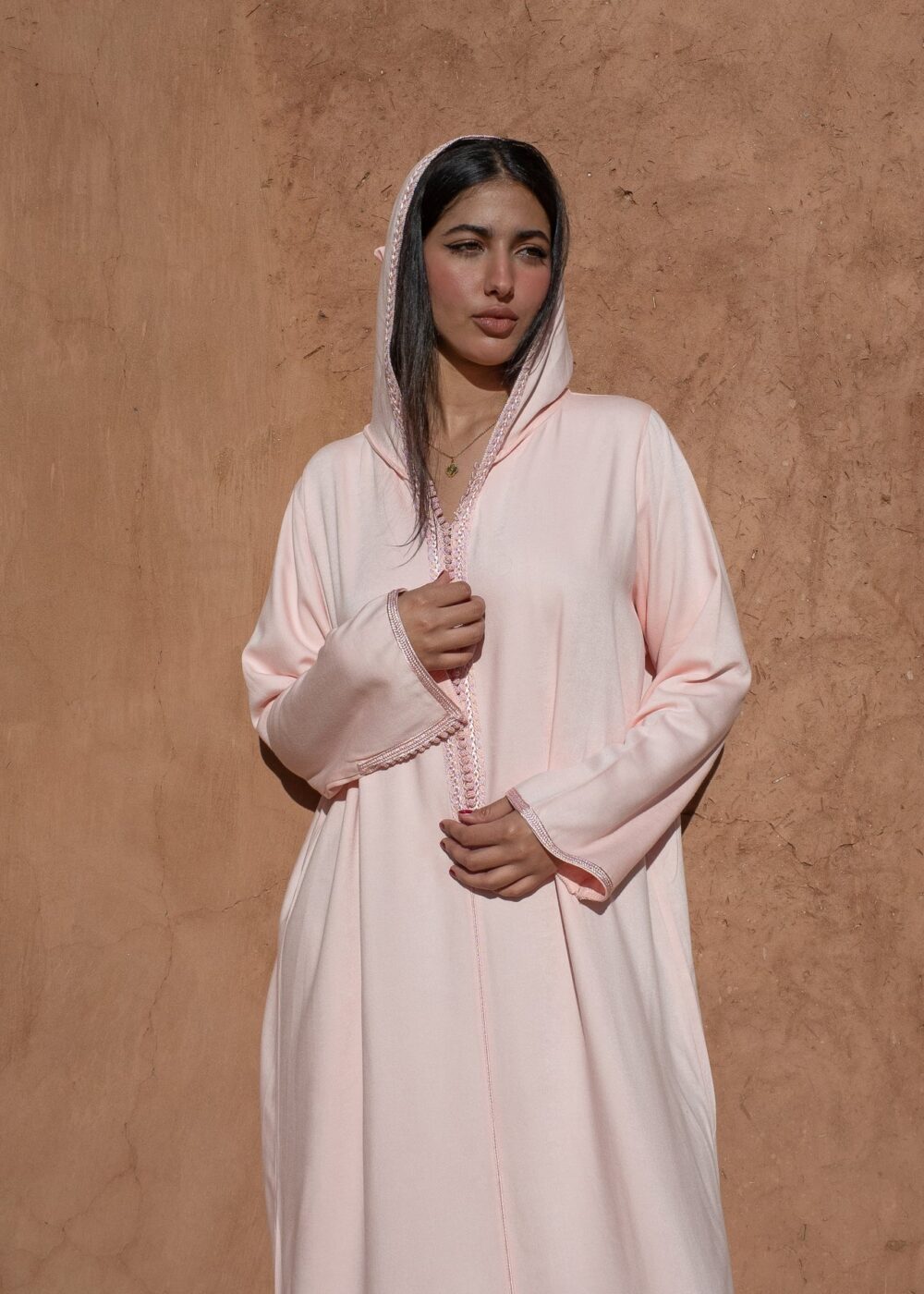 Hooded Mlifa Jalabiya – Elegant Kaftan for Special Occasions