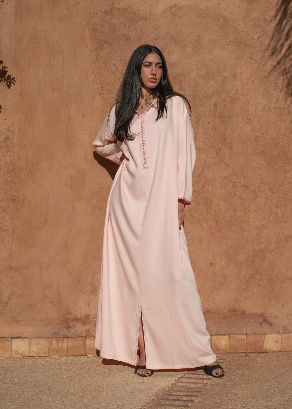 Hooded Mlifa Jalabiya – Elegant Kaftan for Special Occasions