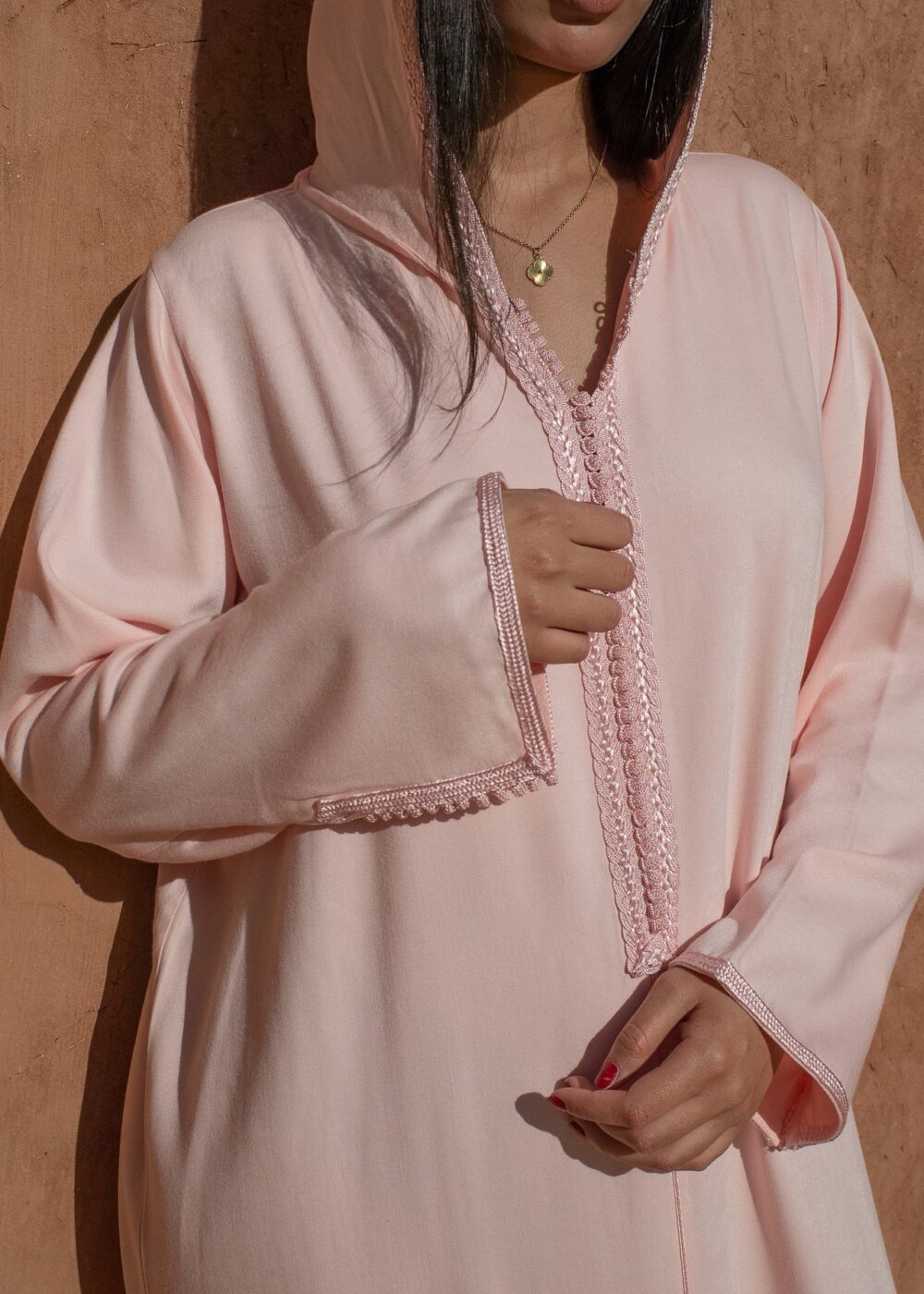 Hooded Mlifa Jalabiya – Elegant Kaftan for Special Occasions