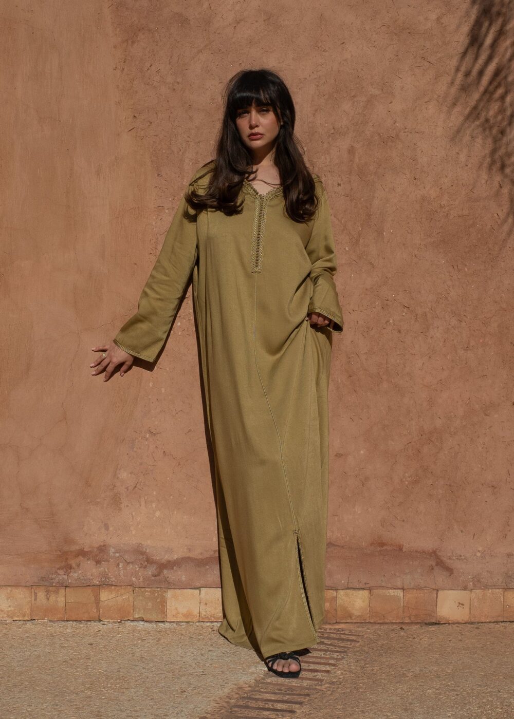 Hooded Mlifa Jalabiya – Elegant Kaftan for Special Occasions