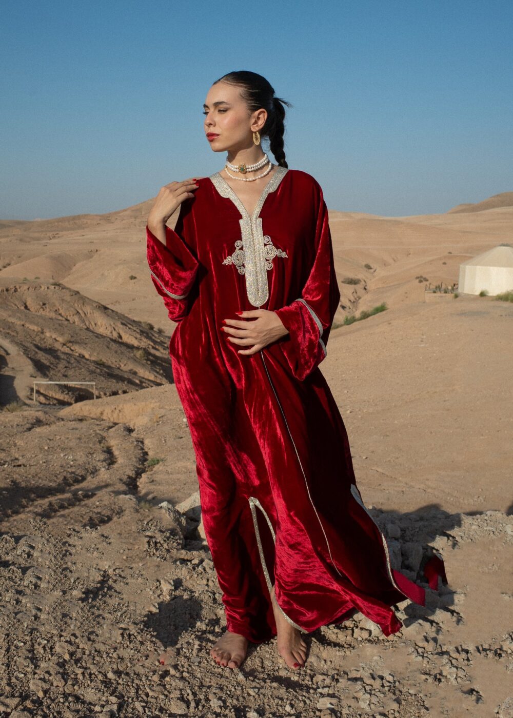 Luxurious Handmade Moroccan Kaftan - Elevate Your Elegance