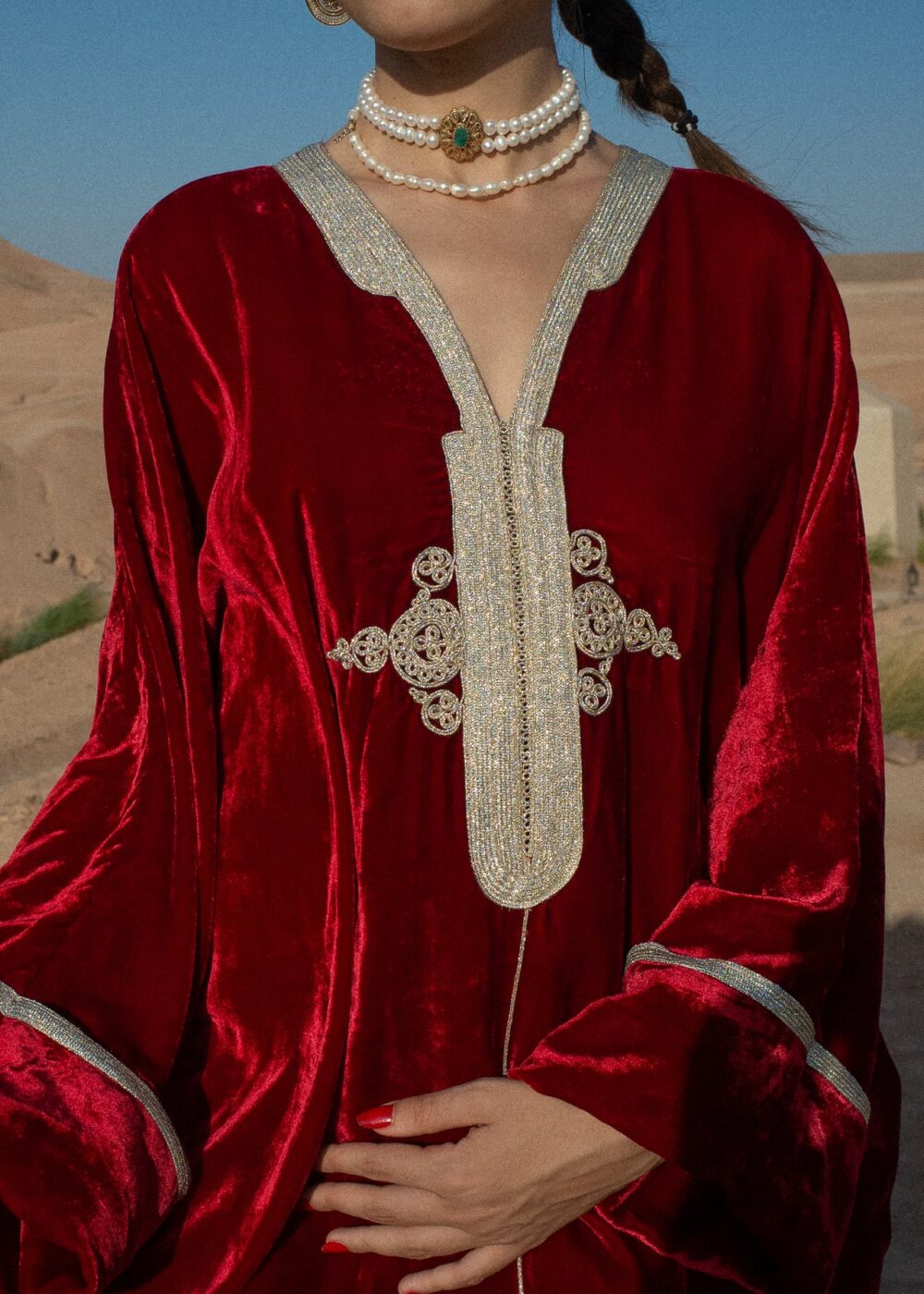 Luxurious Handmade Moroccan Kaftan - Elevate Your Elegance