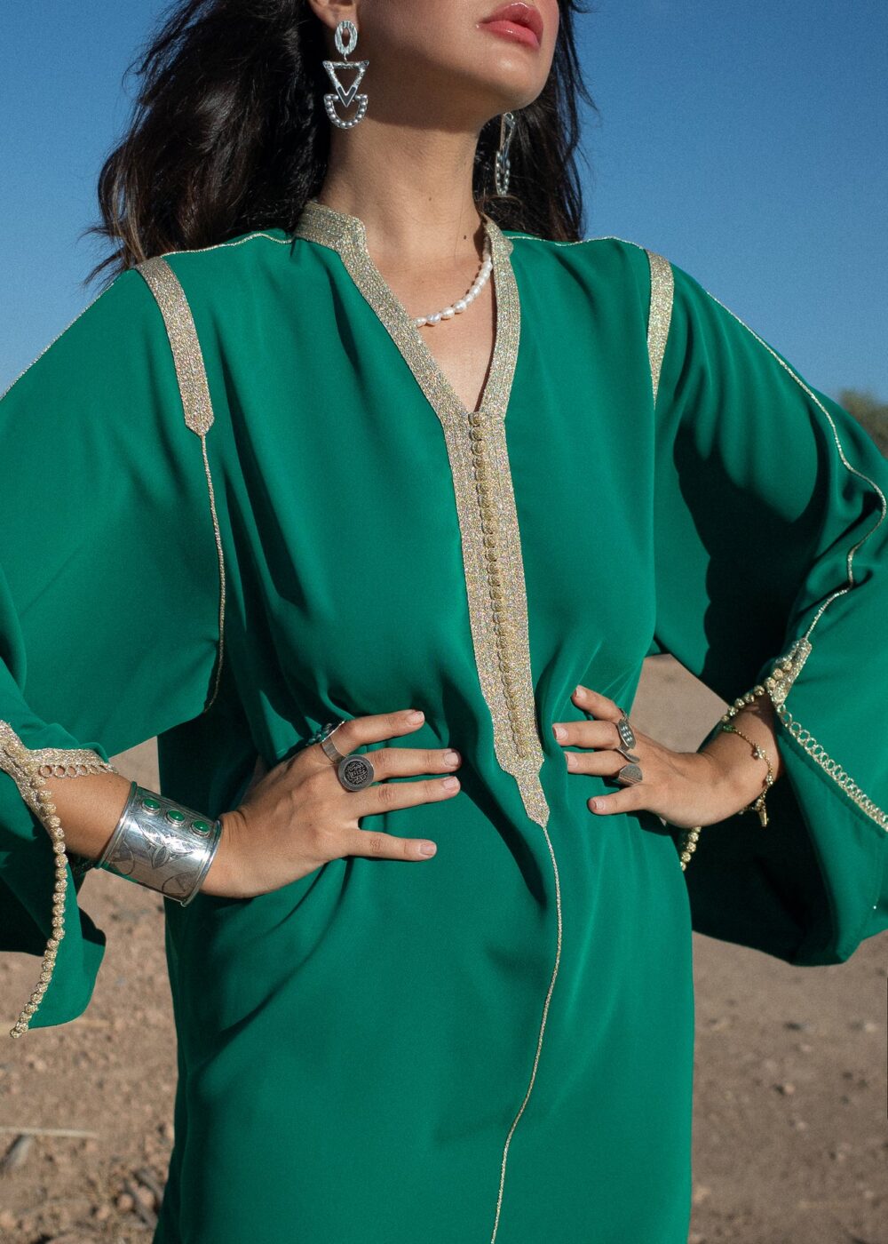 Opulent Kaftan Dress – A Statement of Grace and Luxury